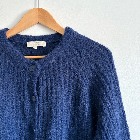 Sézane Emile Cardigan in Navy - Picture 4 of 7